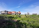 Грузовик в массовом ДТП сбил рабочего на ремонтируемой трассе в Волгоградской области